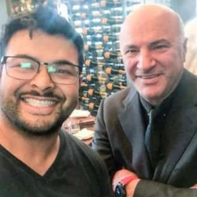 Shaqir Hussyin with Kevin O'Leary