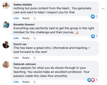 Comment from one of Shaqir's students