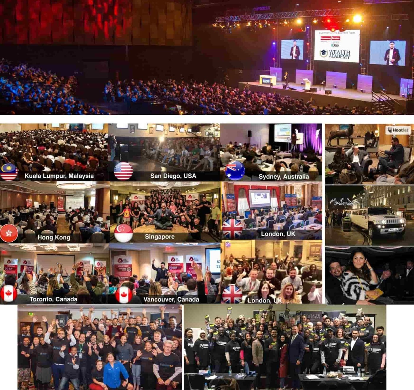 Shaqir's live events around the world