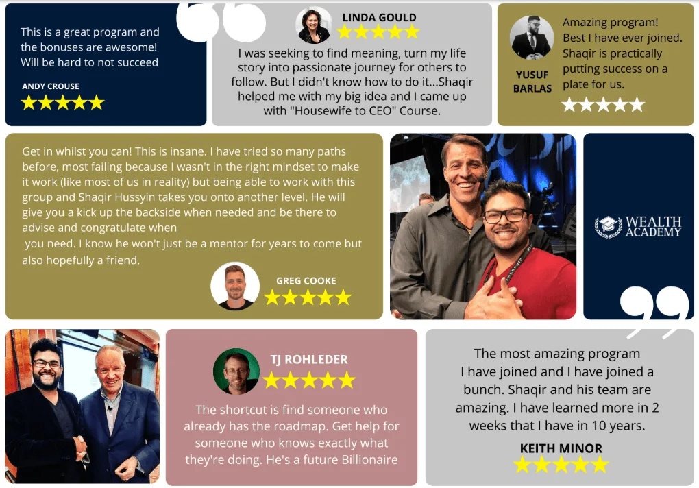 5-star reviews from Shaqir's students
