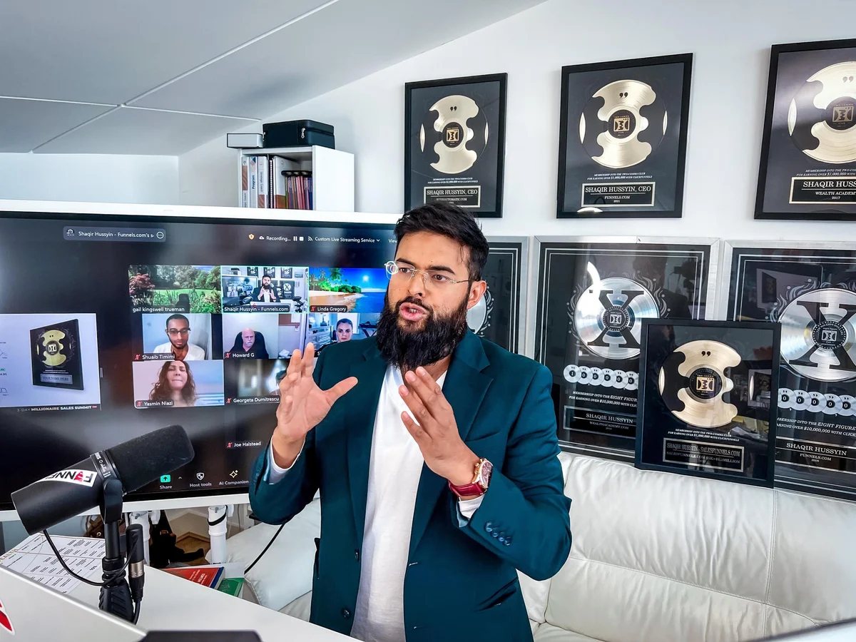 Shaqir Hussyin in his studio